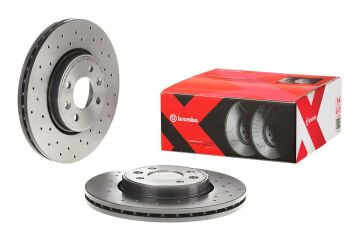 Renault Megane 2 Performanslı Ön Fren Diski 2.0 16V 280 mm Çap Delikli 2003-2009 BREMBO XTRA
