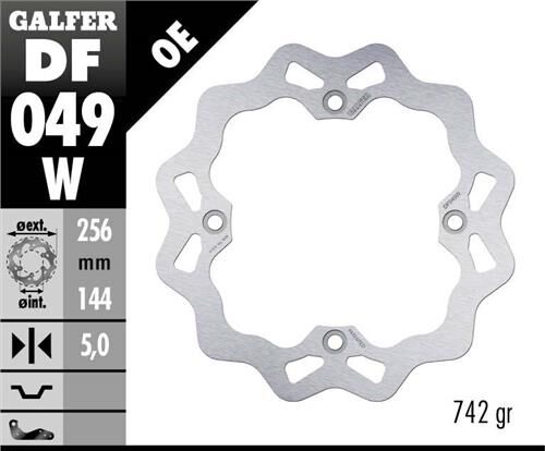 Honda NT 1100 Arka Fren Diski 256 mm 2020 Sonrası GALFER DALGALI SABİT DİSK