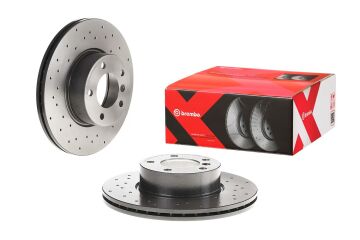 BMW 3 Serisi E92 Coupe 325i Performanslı Ön Fren Diski 312 mm Çap Delikli 2007-2012 BREMBO XTRA