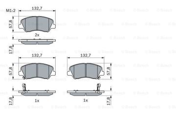 Kia Rio 3 Ön Fren Balatası 2012-2017 BOSCH