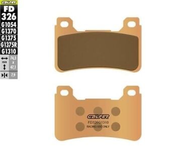 Honda CBR 1000 RR Ön Fren Balatası 2008-2016 GALFER SİNTER METAL RACING