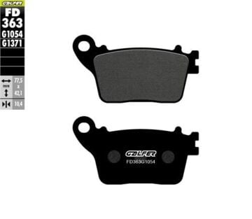 Honda CBR 1000 RR Arka Fren Balatası 2008-2016 GALFER YARI METAL
