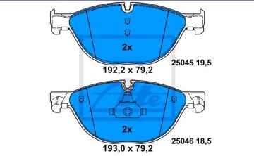 BMW 5 Serisi F10 Kasa 535i/d/xd Ön Fren Balatası 2011-2016 ATE ORIGINAL