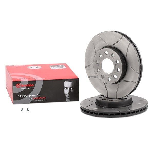 Volkswagen Jetta 4 Performanslı Ön Fren Diski 1.2 TSI 105 Beygir 288 mm Çap Çizgili 2011 Sonrası BREMBO MAX