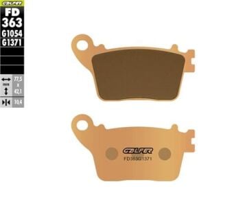 Honda CBR 1000 RR Arka Fren Balatası 2008-2016 GALFER SİNTER METAL