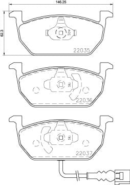 Volkswagen Taigo Performanslı Ön Fren Balatası Bütün Modellere 2021 Sonrası BREMBO XTRA