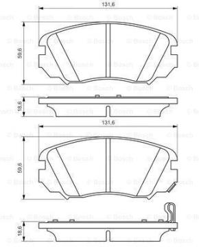 Opel Insignia Ön Fren Balatası 1.6 Turbo 170 Beygir 2008-2016 BOSCH