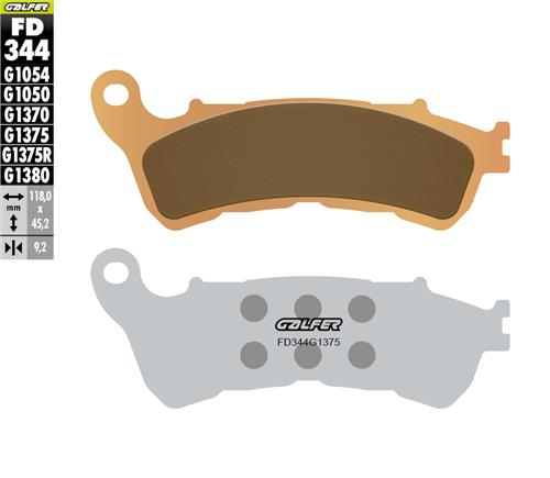 Harley Davidson Superlow Xl883L Ön Fren Balatası 2014 2020 Arası GALFER SİNTER METAL SERAMİK SPORT