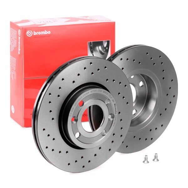 Renault Clio 3 Performanslı Ön Fren Diski 1.4 16V 260 mm Çap Delikli 2006-2012 BREMBO XTRA