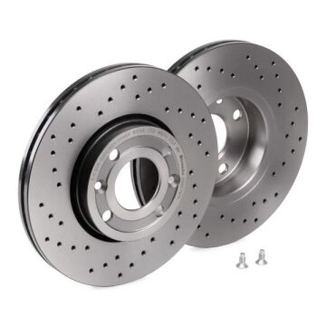 Renault Clio 3 Performanslı Ön Fren Diski 1.4 16V 260 mm Çap Delikli 2006-2012 BREMBO XTRA
