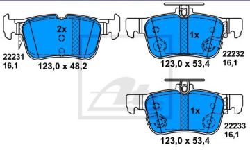 Ford Mondeo 5 Arka Fren Balatası 1.5 Ecoboost 2014 ve Sonrası ATE