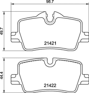 BMW 4 Serisi G22 420i Arka Fren Balatası 1.6 Turbo 170 Beygir Standart Fren 2021 Sonrası BREMBO