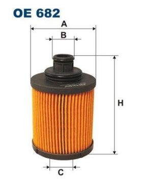 Opel Astra H Yağ Filtresi 1.3 CDTI 90 Beygir Çıkıntılı Ufi Tip 2005-2010 FILTRON