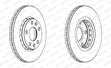 Renault Megane 3 Ön Fren Diski 1.6 16V 280 mm Çap 2009-2015 FERODO