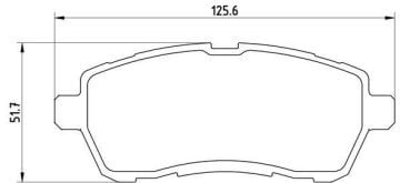 Ford Fiesta 6 Ön Fren Balatası 2009-2017 BREMBO