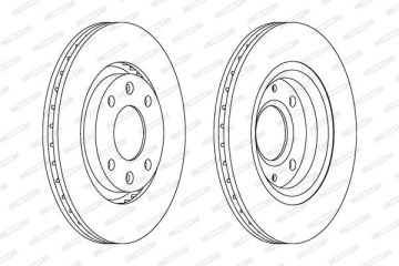 Peugeot 307 Ön Fren Diski 1.6 HDi 90 Beygir Küçük Tip 266 mm Çap 2001-2008 FERODO