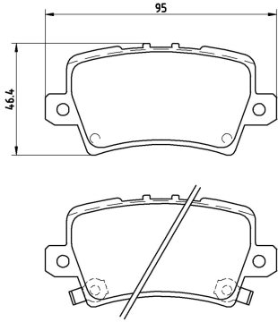 Honda Civic Type-R Arka Fren Balatası 2007-2014 BREMBO