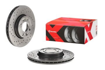 Nissan Note Performanslı Ön Fren Diski 1.4 Benzinli 260 mm Çap Delikli 2006-2012 BREMBO XTRA