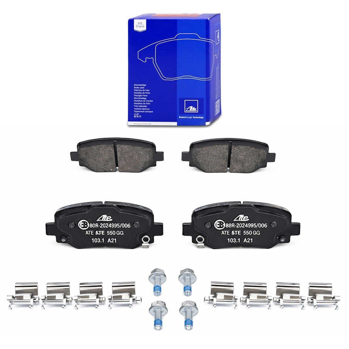 Alfa Romeo Tonale Arka Fren Balatası 1.6 Dizel 130 Beygir 2022 Sonrası ATE ORIGINAL