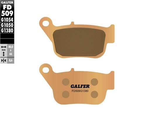 Yamaha X-Max 250 Arka Fren Balatası 2014-2017 GALFER SİNTER METAL SCOOTER