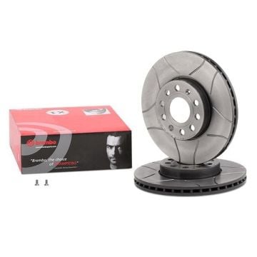 Volkswagen Caddy 3 Performanslı Ön Fren Diski 1.9 TDI 105 Beygir 288 mm Çap Çizgili 2005-2015 BREMBO MAX