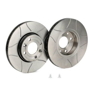 Nissan Micra Performanslı Ön Fren Diski 1.2 Benzinli 260 mm Çap Çizgili 2003-2010 BREMBO MAX