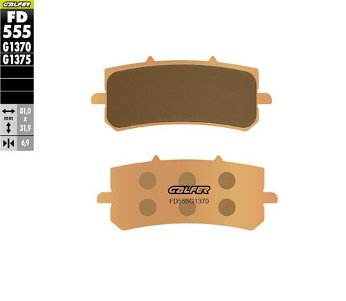 CF Moto 150 NK Ön Fren Balatası 2015 2022 Arası GALFER SİNTER METAL