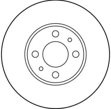 Fiat Linea Ön Fren Diski 1.3 Dizel / 1.4 Benzinli 257 mm Çap 2008-2017 TRW