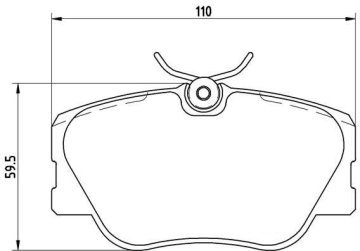 Mercedes E Serisi 124 Kasa Ön Fren Balatası 1985-1995 BREMBO