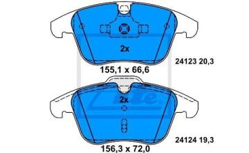 Volvo XC70 Ön Fren Balatası 300 mm Disk İçin 16\'\' Sistem 2008-2016 ATE ORIGINAL