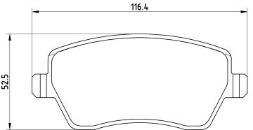 Nissan Micra Performanslı Ön Fren Balatası 1.2 Motor 2011-2016 BREMBO XTRA