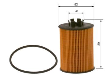 Opel Astra H Yağ Filtresi 1.4 90 Beygir Motor No 19MA9234 Öncesi 2005-2010 BOSCH
