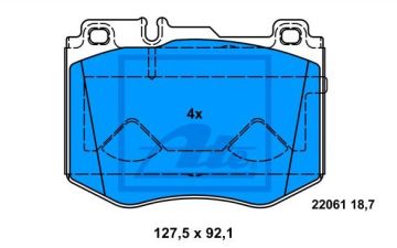 Mercedes E Serisi W213 Kasa E220 D Ön Fren Balatası AMG Spor Paket İçin 2016-2023 ATE ORIGINAL