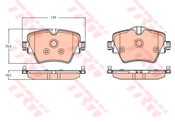 Mini Cooper Countryman F60 Ön Fren Balatası 1.5 136 Beygir 2017 Sonrası TRW