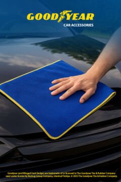 Goodyear Mikrofiber Temizlik Bezi Mavi Renk 1 Adet