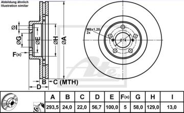 Subaru Forester Ön Fren Diski 2.0 TD 150 Beygir 294 mm 2008-2013 ATE