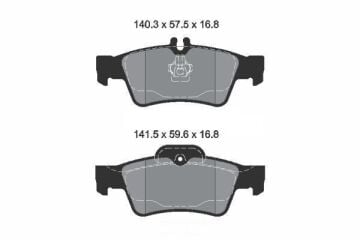 Mercedes E Serisi W211 Kasa E220 CDI Arka Fren Balatası Standart Paket 2002-2009 TEXTAR