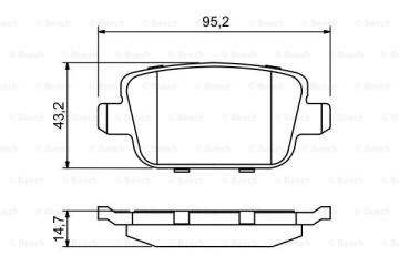 Ford Mondeo 4 Arka Fren Balatası 2.0 16V Manuel El Freni İçin 2007-2013 BOSCH