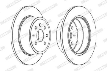 Opel Vectra B Arka Fren Diski 1.6 16V 100 Beygir 1996-1998 FERODO