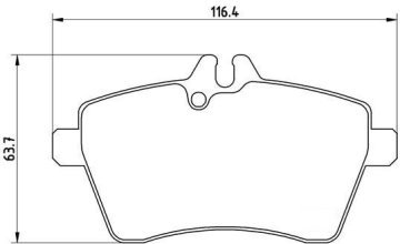 Mercedes B Serisi 245 Kasa Ön Fren Balatası 2005-2011 BREMBO
