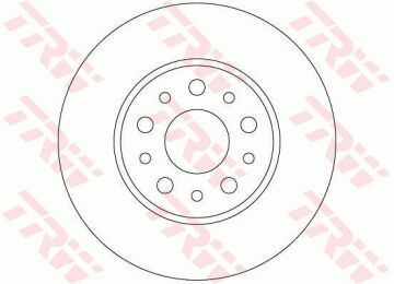 Fiat Egea Sedan/Hatchback/Cross Arka Fren Diski 1.5 T4 Hybrid Benzinli 130 Beygir 251 mm Çap 2022-2026 TRW