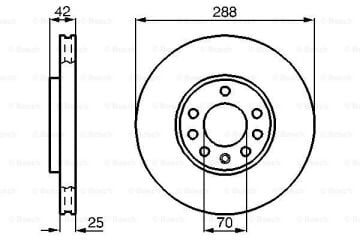 Opel Vectra B Ön Fren Diski 1.6 16V 100 Beygir 1999-2002 BOSCH