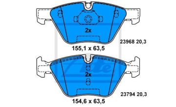 BMW 3 Serisi E90 318i Ön Fren Balatası 143 Beygir 2008-2012 ATE ORIGINAL