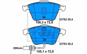 Audi A6 All Road Ön Fren Balatası 2000-2005 Arası ATE