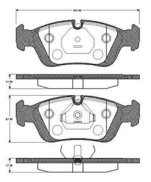 BMW Z3 Ön Fren Balatası 1996-2003 BOSCH
