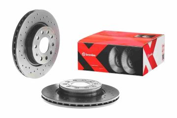 Volkswagen Golf 5 Performanslı Ön Fren Diski 1.6 FSI 115 Beygir 280 mm Çap Delikli 2004-2009 BREMBO XTRA