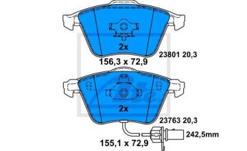 Audi A6 All Road Ön Fren Balatası 2006-2011 ATE ORIGINAL