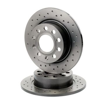 Volkswagen Golf 5 Performanslı Arka Fren Diski 1.6 102 Beygir 253 mm Çap Delikli 2004-2009 BREMBO XTRA