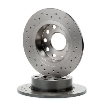 Volkswagen Golf 5 Performanslı Arka Fren Diski 1.6 102 Beygir 253 mm Çap Delikli 2004-2009 BREMBO XTRA