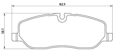 Range Rover Sport Fren Balatası Ön 2.7 TD / 4.4 2005-2008 BREMBO